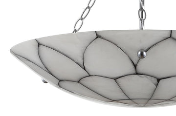 Bailey 23.5" Adjustable Marble/Metal LED Chandelier - JONATHAN Y